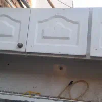 کابینت فلزی به همراه سینک دولگن وکابینت آبچکان