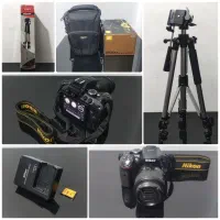 دوربین Nikon D5300 + پایه دوربین ( با جعبه )