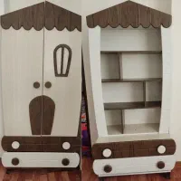 کمد کودک سه تیکه و سرویس نوزاد چهار تیکه