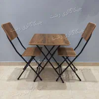 میز و صندلی تاشو چوبی(فست فود کافه منزل تحریر)