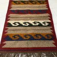 قالیچه پشم دست بافت دو رو