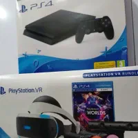ف PS4 SLIM 1T و پک کامل VR دو دسته اصل فول گیم