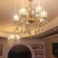 دوعدد لوستر برنجی لوکس