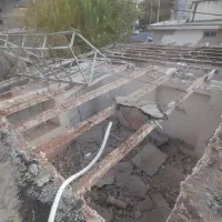 تخریب وخاکبرداری،نصب سازه نگهبان.