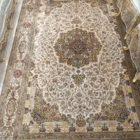 فرش ماشینی ۶متری ابریشم طرح قم ۱۲۰۰ شانه