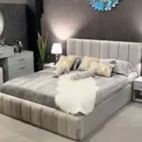 تخت خواب دونفره طوسی