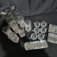 پارچ لیوان فرانسوی استکان مزه خوری و زیر سیگاری