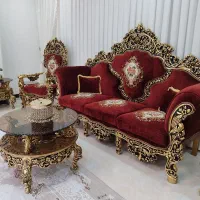 مبل سلطنتی استیل مصری دراور تختخواب پنجه میز جزیره
