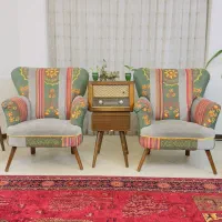 دو عدد مبل تک نفره سوزندوزی شده