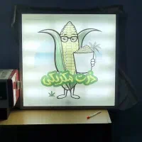 تابلوی تبلیغاتی با طرح ذرت مکزیکی