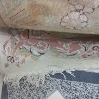 فرش ۱۲متری کرم گلبهی زمینه ی زیبا