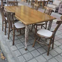 ناهارخوری چوبی ۲۰*۴۰ رنگبندی