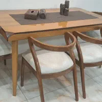 میز ناهار خوری چوب راش  ۶ نفره