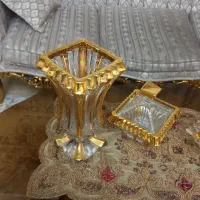 گلدان  وشکلات خوری  کریستال بوهمیا