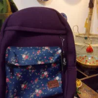 کوله پشتی ۳ عدد برزنت کتان پنبه کانواس آکبند