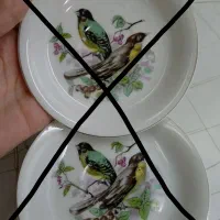 ست قهوه خوری و گلسرخی قوری زعفران و نمکدون و...
