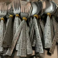 ظروف قدیمی قاشق، چنگال ، سینی ، کارد