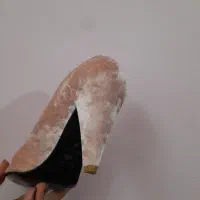 کفش مخمل پاشنه دار