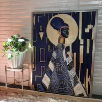 تابلو نقاشی زن نقابدار