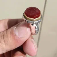 انکشتر نقره عقیق