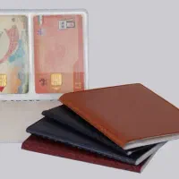 کیف چرم مصنوعی  مدارک جا کارتی ۴ورقه ای