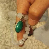 گردنبند مالاکیت سبز معاوضه با عروس