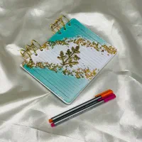 دفترچه رویایی کاور رزین زیبا و دست ساز