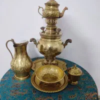 ست سماور برنج اصل سنگین