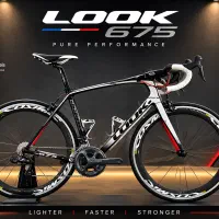دوچرخه کورسی،جاده فول کربن برقی فروش فوری LOOK 675