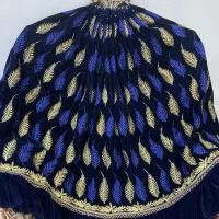 لباس مخمل سرمه ای