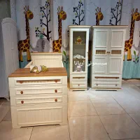 سرویس تخت کمد کودک نوزاد  پینات حصیری