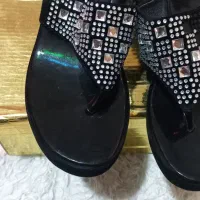 کفش مجلسی زنانه ودمپایی  نو با کارتن