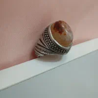 انگشتر نقره بابا قوری رکاب خوش رخ و محکم ۱۸ گرم