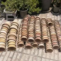 گلدان سفالی ساده سایز 10
