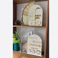 استنداثرانگشت/لوح عقد/آویز دسته گل/دسته گل عروس
