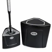 جا مایع و ست سطل و فرچه و جا دستمال سویل ( SEVIL )