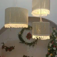 لوستر مکرومه 3تایی