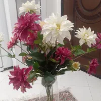 گل مصنوعی ۶ عدد ۴ شاخه ای بلند