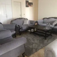 مبل ۷ نفره کلاسیک چوب راش در حد نو