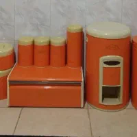 سرویس اشپزخانه(سطل اشغال پدالی،سطل برنجی،جاحبوباتی
