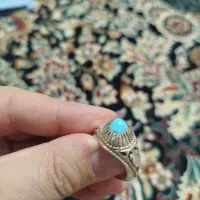 انگشتر نقره فیروزه نیشابوری