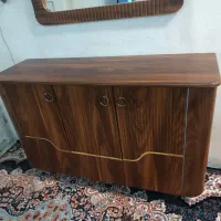 آینه با کنسول با زیر تلویزیونی