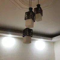 لوستر سه شاخه مدل تار آویز سقفی