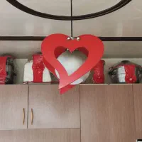 لوستر آویز قلبی/نصب رایگان