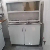 کابینت ظرفشویی با سینک دوکاسه