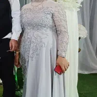 لباس مجلسی بلند کار شده