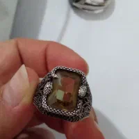 انگشتر و زنجیر نقره ۳۴ گرم