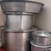 تعدادی لوازم الومینیومی و سماور