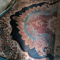 فرش فیروزه ای دولنگه