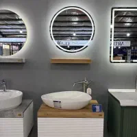 کابین روشویی استون سفید طرح چوب، خاص و پر فروش